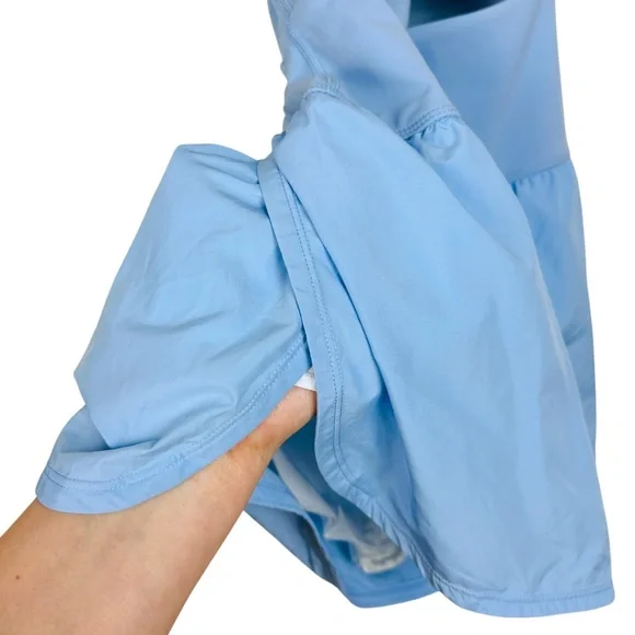 Free People Movement Righteous Runsie Pull On Athleisue Gym Workout Romper Blue - Picture 10 of 16